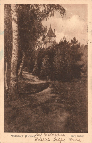 Wittstock dosse burg - ak,