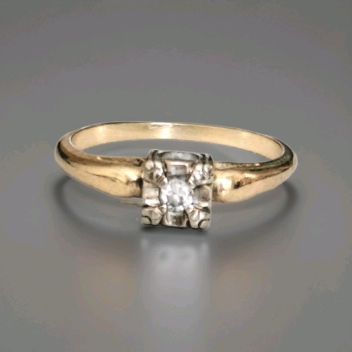 Vintage diamant solitär - vintage,