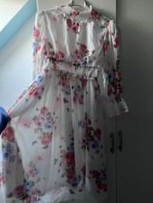 Weißes blumenkleid - weißes,
