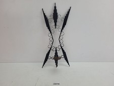 Metall Kerzenhalter Wandkerzenhalter Schwarz DDR 60er Vintage Deko #258756