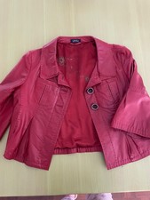 Feinste lederjacke rot wie - lederjacke, in