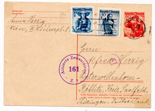 österreich 1952 ganzsache - Österreich,