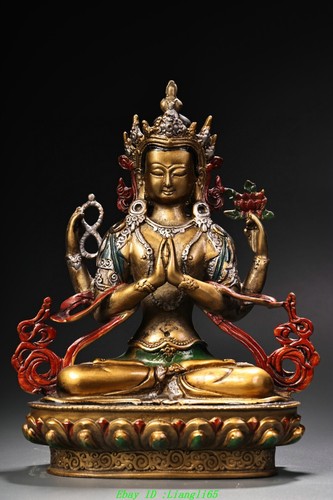 Old tibet bronze malerei - tibet,