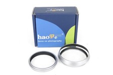 HAOGE Gegenlichtblende LH-X53W 49mm Metall f. Fujifilm X100VI * mit Adapterring