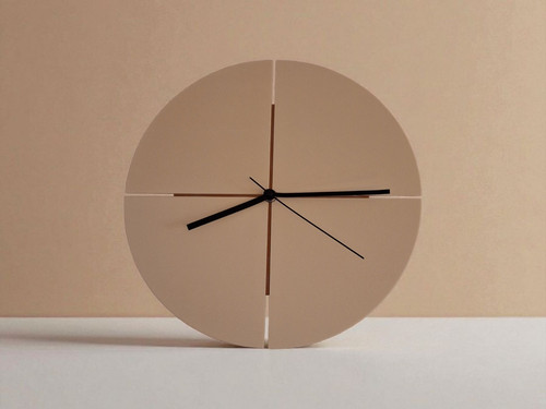 Elegante funk wanduhr beige - elegante, in