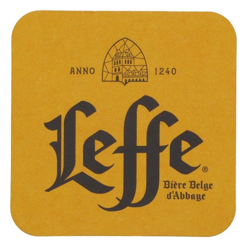 Leffe bier bierdeckel - leffe,