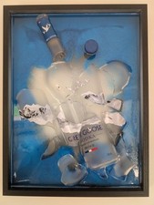 Grey Goose Zerbrochene Flasche Bilderrahmen Epoxidharz 