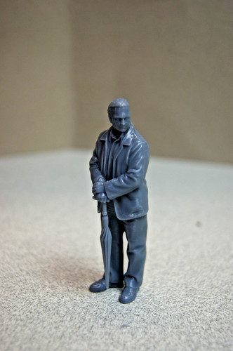 Figur reisender mit schirm - reisender,
