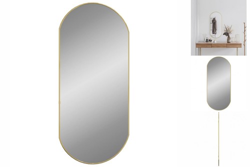 Wandspiegel golden 90x40 - 90x40, cm