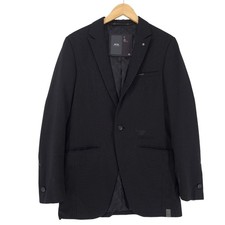 Vintage G-Star Blazer Jacke Herren Anzugmantel Schwarz Gestreift Dq0 Größe M