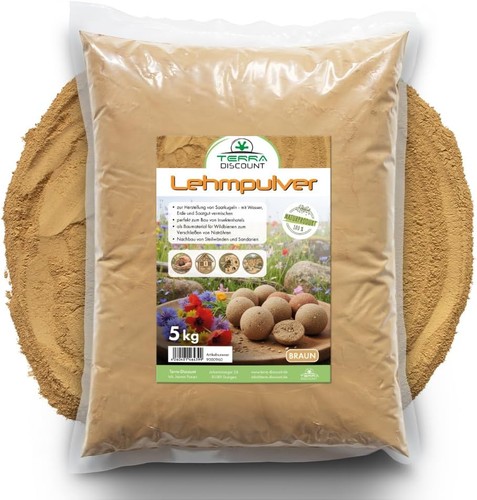 Naturlehm 5kg braun lehmpulver - 5kg,