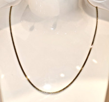 Flachpanzerkette  Gelbgold  42  cm  8 k =333  hochwertige Halskette   FBM