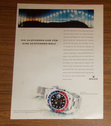 Seltene werbung rolex - seltene,