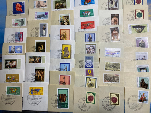 Ddr lot briefmarken auf - ddr,