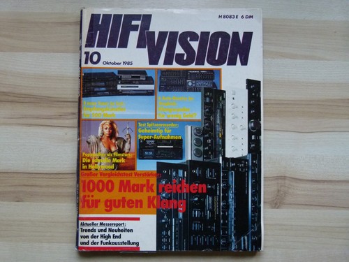 Hifi vision oktober - oktober, 1985
