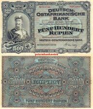 Deutsch Ostafrikanische Bank 500 Rupien 1912 TOP-REPRODUKTION /KOPIE 615#❇️