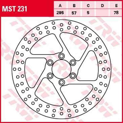 Mst231 bremsscheibe starr - mst231,