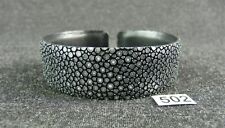 502) Rochenleder Armreif 2 cm Breit verstellbar 17 - 21 cm Stingray Leather