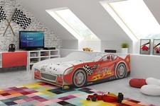 Autobett Kinderbett Auto – Jungenbett 83x166 cm mit Lattenrost und mit Matratze