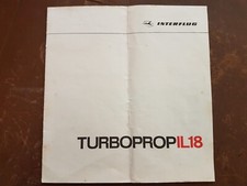 Prospekt INTERFLUG - Turboprop IL18 - Stunden fliegen. Tage sparen