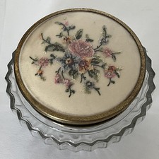 Vintage Regent Glas Puderdose