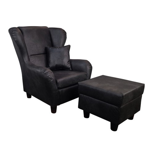 Ohrensessel mit hocker - ohrensessel,