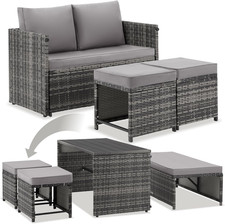 Tectake 2in1 rattanlounge - tectake®,