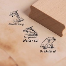 Lehrerstempel Delfin im Set -