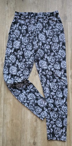 Leggings schwarz rosen xs - leggings,