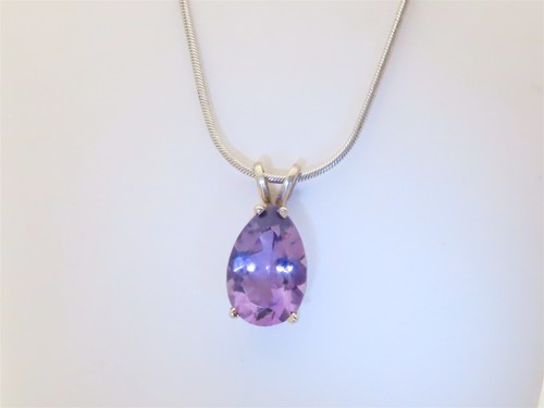 14k weißgold amethyst - weißgold,