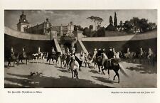 Spanische Reitschule in Wien Kunstdruck 1938 von Franz Quaglio Kunstritt Pferde