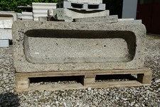 1885 orig.ant.115cm GRANITTROG STEINTROG PFLANZTROG Brunnentrog Blumentrog Trog 