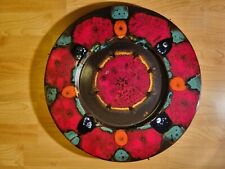 Keramik Wandteller Lava 43,5 cm Vintage