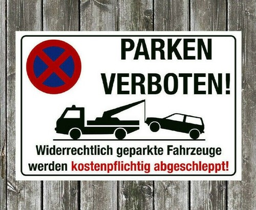 Parken verboten halteverbot - verboten,