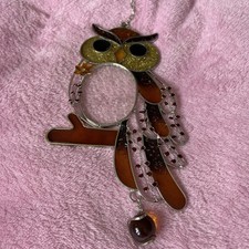 Eule Uhu 34 Cm Hängen Metall Kunststoff Deko Wand Decke Neuwertig Top Zustand