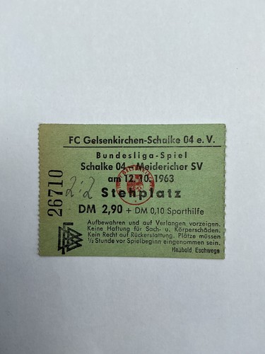 Ticket eintrittskarte schalke - ticket,