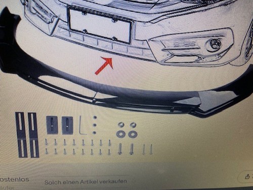 Glanz frontspoiler stoßstange - glanz,