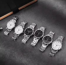 Herrenuhr quarz silber - quarz,