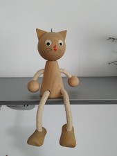 Kantenhocker Katze aus Holz auch zum aufhängen