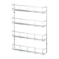 4 STUFEN GEWÜRZ KRÄUTERGLAS GESTELL HALTER KÜCHENTÜR SCHRANK AUFBEWAHRUNG WANDORGANIZER 