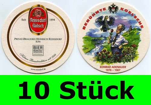 Stück bierdeckel reissdorf - 10,
