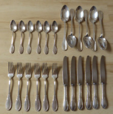 OKA - Dessert - Besteck für 6 Personen - 24 Teile - Silber 90