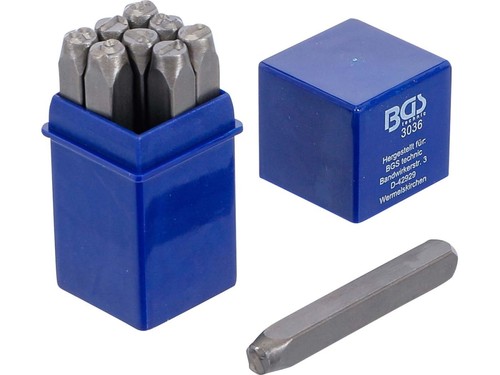Schlagzahlen satz 6mm din1451 - satz,