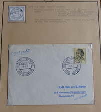 Belege Drucksache MS Elbe deutsche Schiffspost 1973 Hadag Hamburg