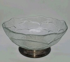 große Glas Schale auf