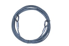 Drahtseil Seil Länge 10m Durchmesser 11,5mm Endbestückt aus Bundeswehr Lagerbest