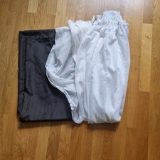 Gardine mit Kräuselband Weiß Und Schwarz 