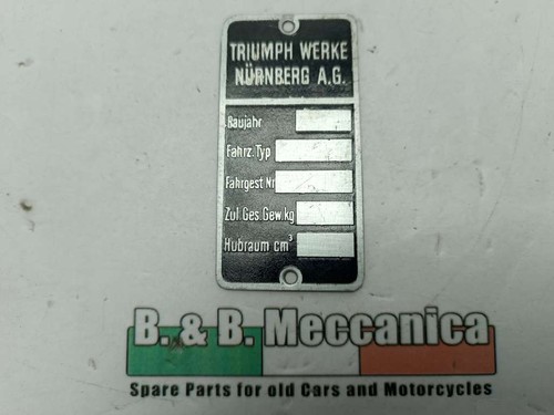 Motorschild triumph werke - motorschild,