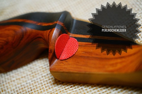Perlrochenleder pfeilauflage - perlrochenleder,