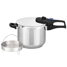 ELO Schnellkochtopf PRAKTIKA XL 22 cm  6,0 Liter mit gelochtem Einsatz